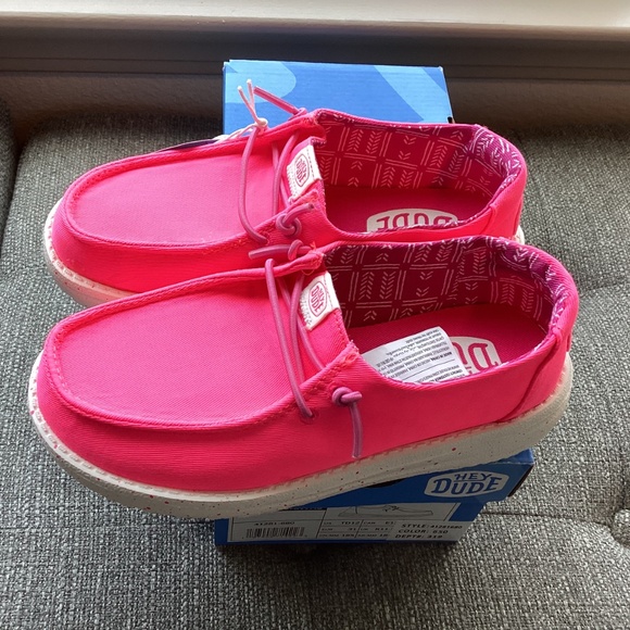 Hey Dude Toddler Girls' Wendy Canvas Casual Moccasin Sneakers, size 12 - Picture 12 of 12